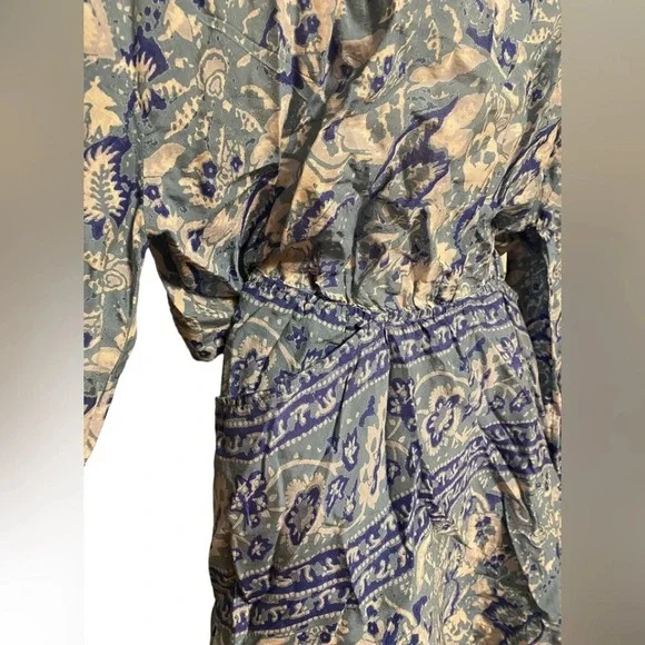 NWT Free People Silver Sun Open Cut Out Back Dress